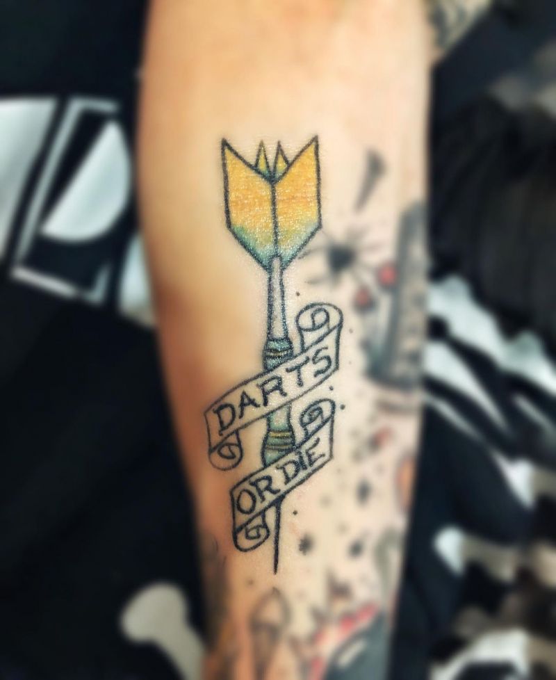 30 Pretty Dart Tattoos You Can't Miss