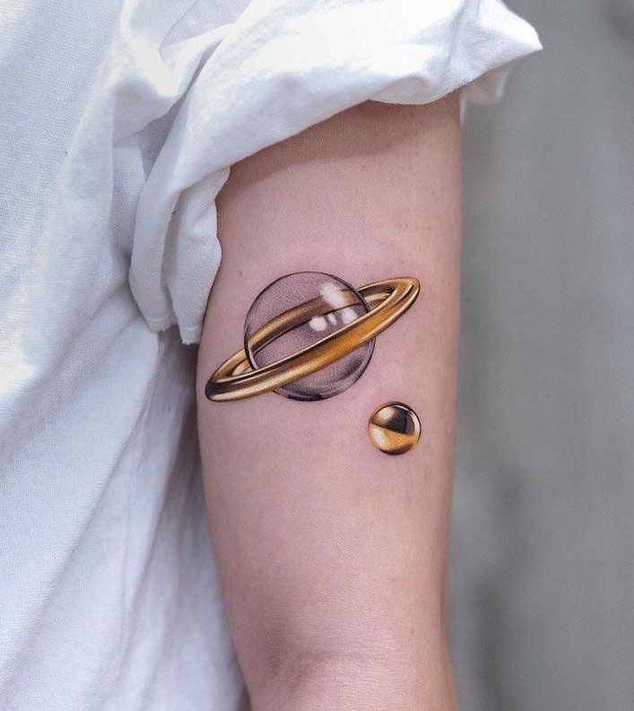 30 Pretty Gold Tattoos to Inspire You