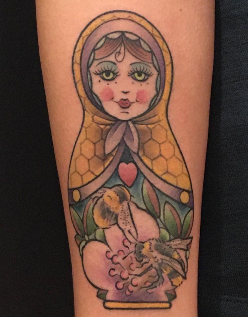 30 Pretty Matryoshka Tattoos You Will Love