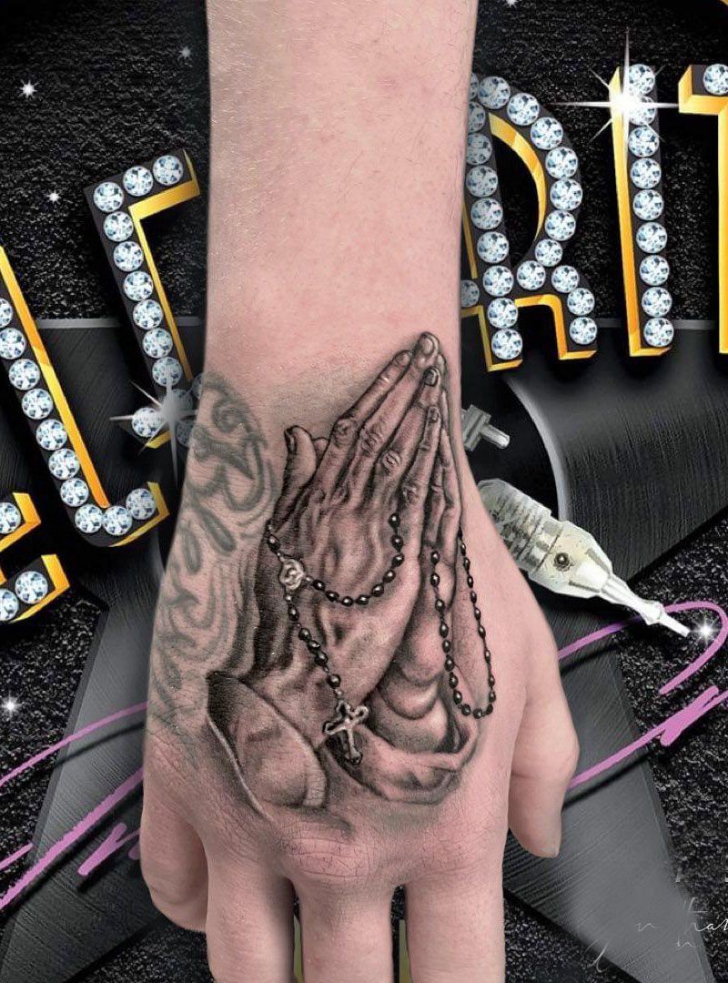 30 Pretty Praying Hands Tattoos You Must Try