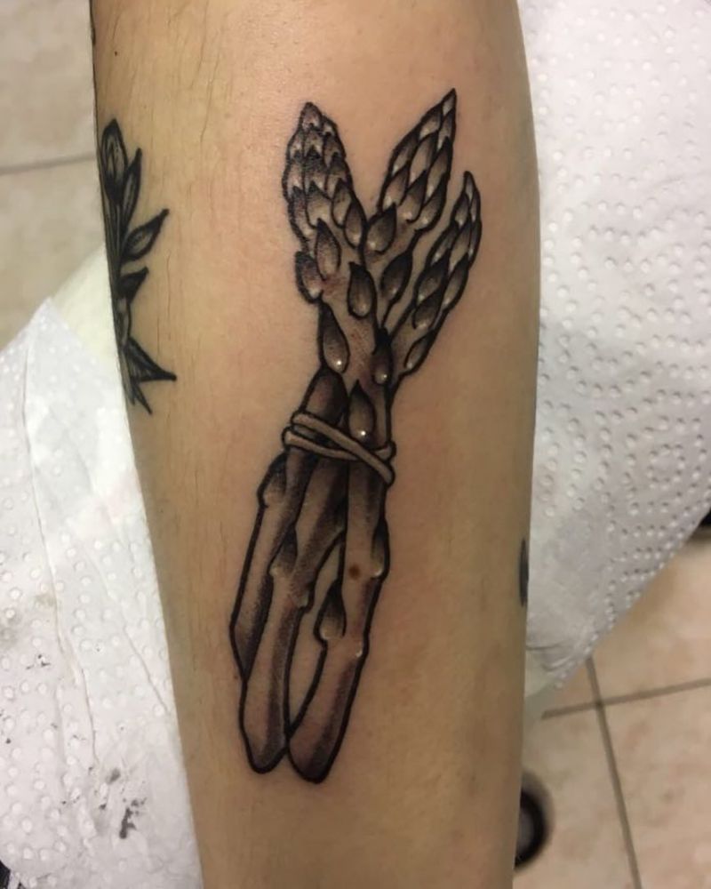 30 Pretty Asparagus Tattoos You Will Love