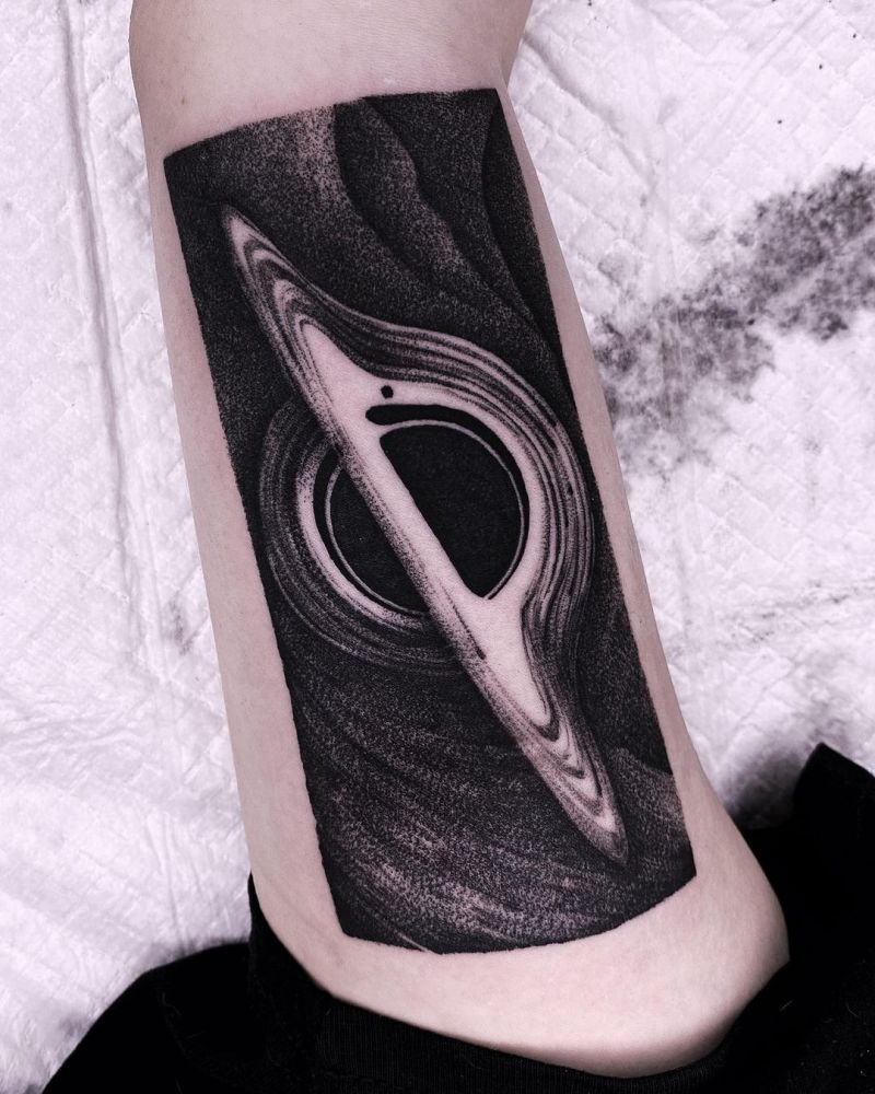 30 Unique Black Hole Tattoos to Inspire You