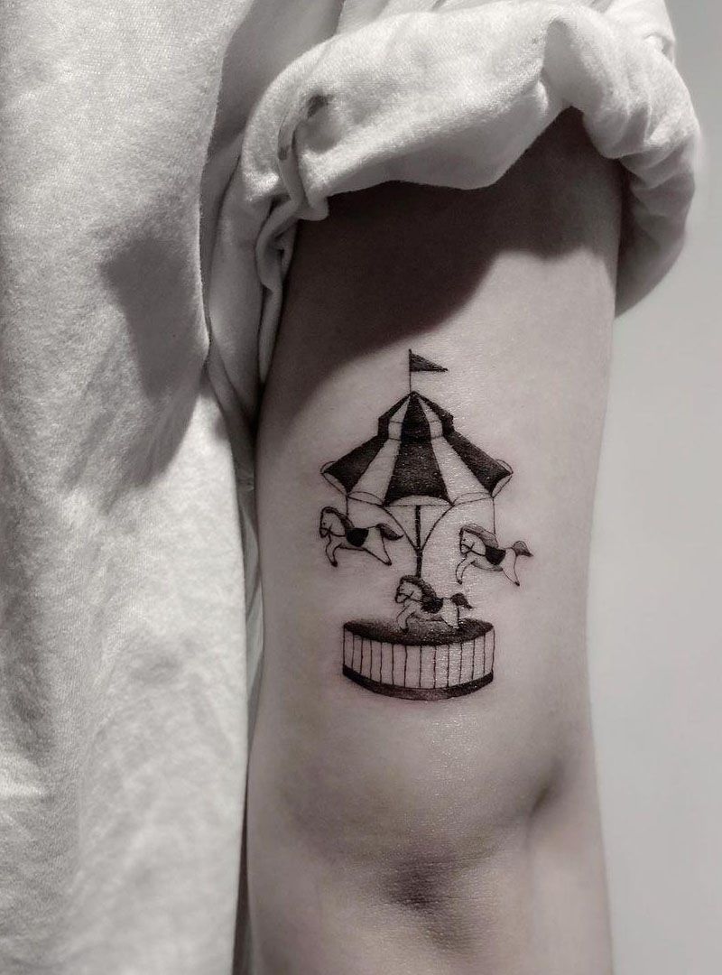 30 Perfect Carousel Tattoos You Must Love