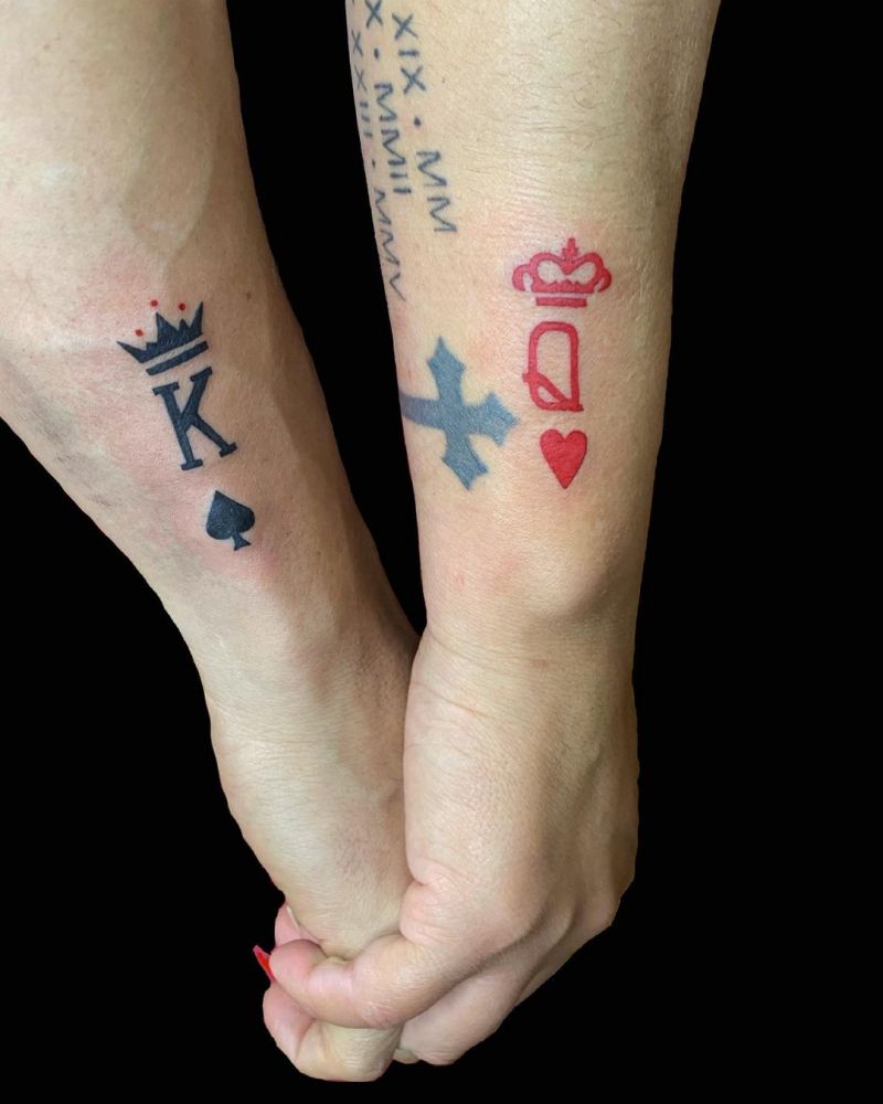 30 Noble King and Queen Tattoos You Should Not Miss