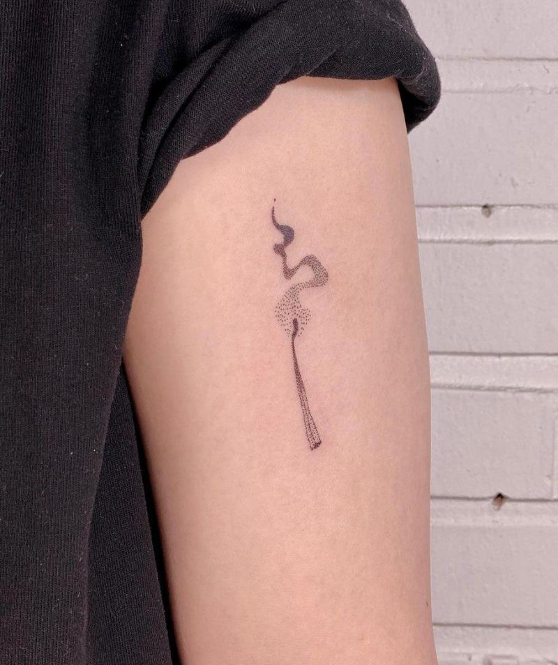 30 Pretty Match Tattoos You Must Try