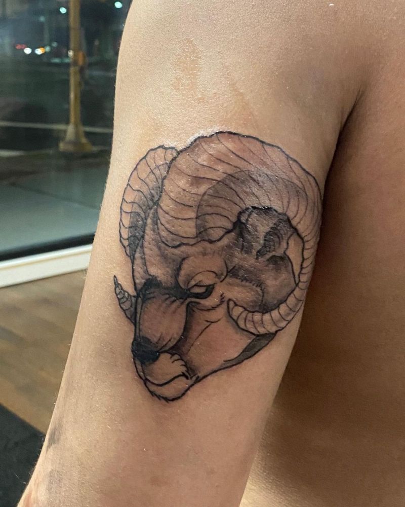 30 Pretty Ram Tattoos to Inspire You