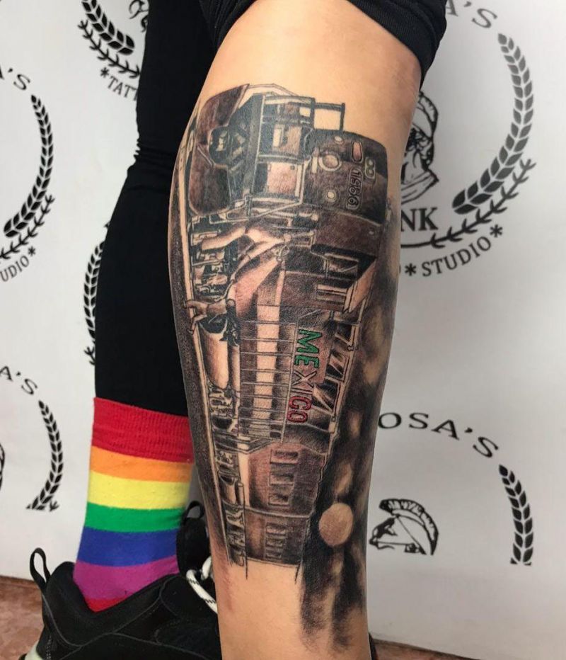 30 Pretty Train Tattoos You Must Try