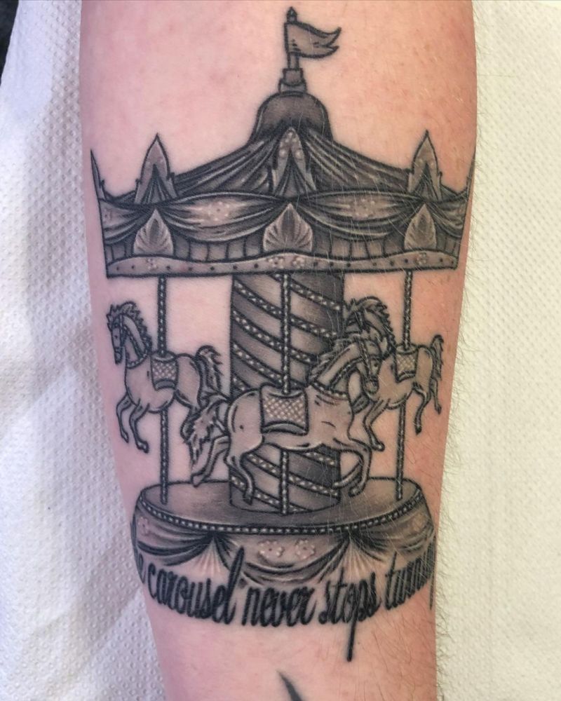 30 Perfect Carousel Tattoos You Must Love