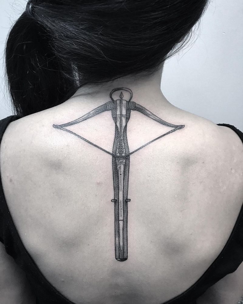 30 Pretty Crossbow Tattoos Make You Brave