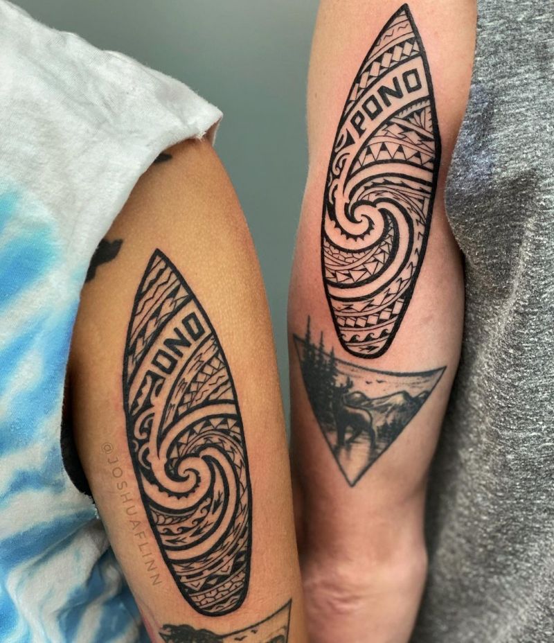 30 Surf Board Tattoos Inspire You to Challenge Yourself