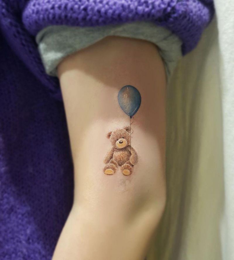 30 Cute Teddy Tattoos You Must Love