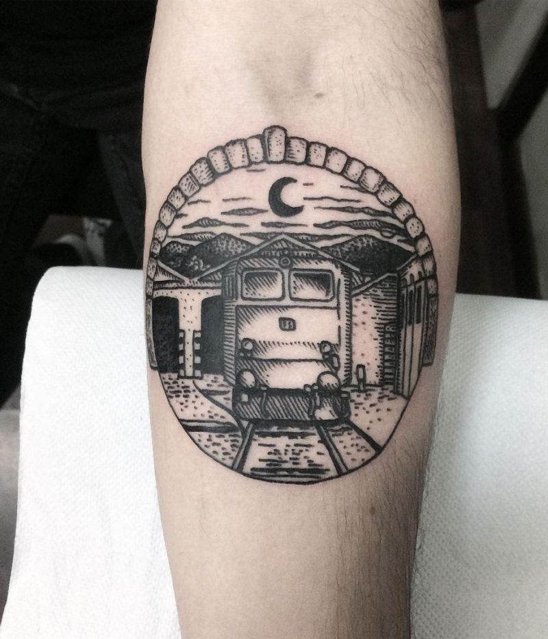 30 Pretty Train Tattoos You Must Try