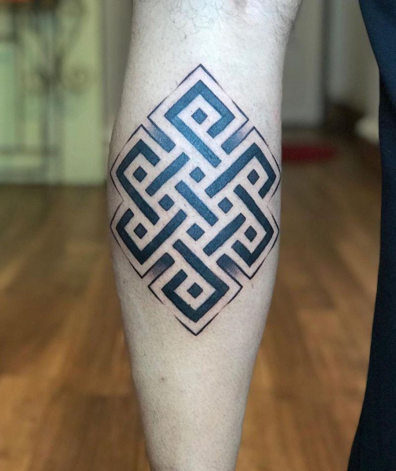 30 Pretty Endless Knot Tattoos You Must Try