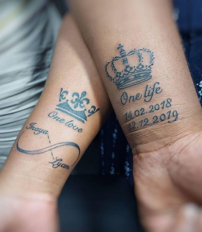 30 Noble King and Queen Tattoos You Should Not Miss