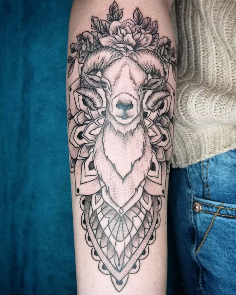 30 Pretty Ram Tattoos to Inspire You