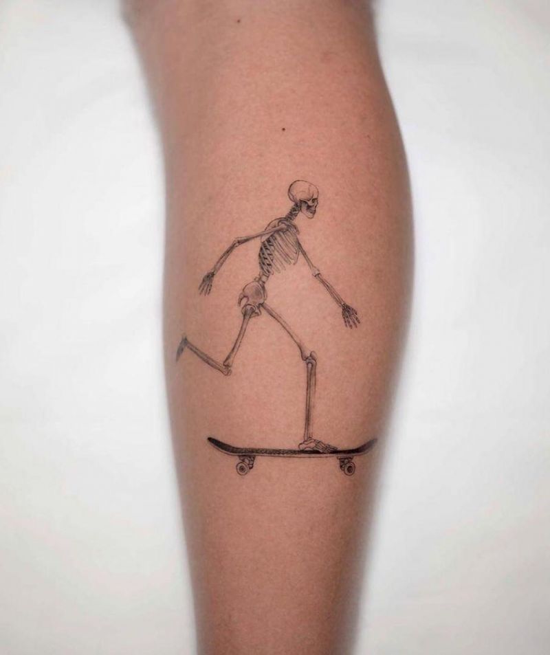 30 Creative Skateboard Tattoos You Can Copy