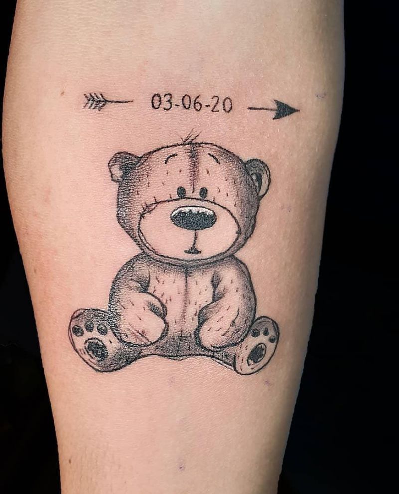 30 Cute Teddy Tattoos You Must Love