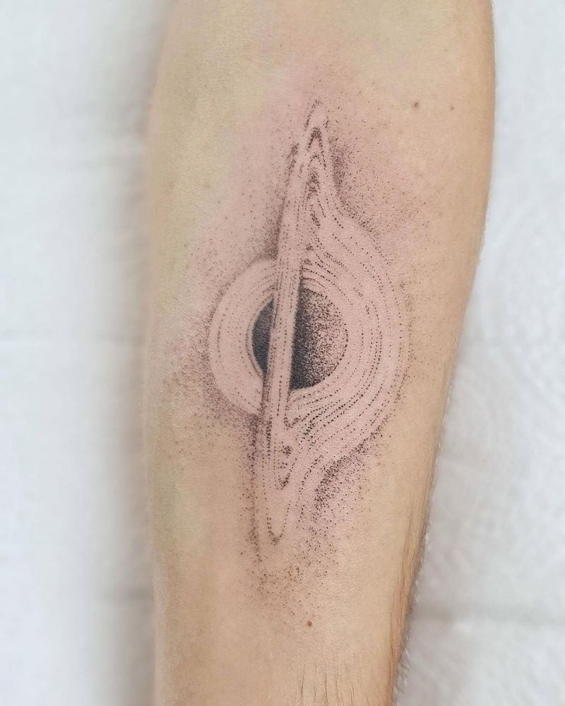 30 Unique Black Hole Tattoos to Inspire You