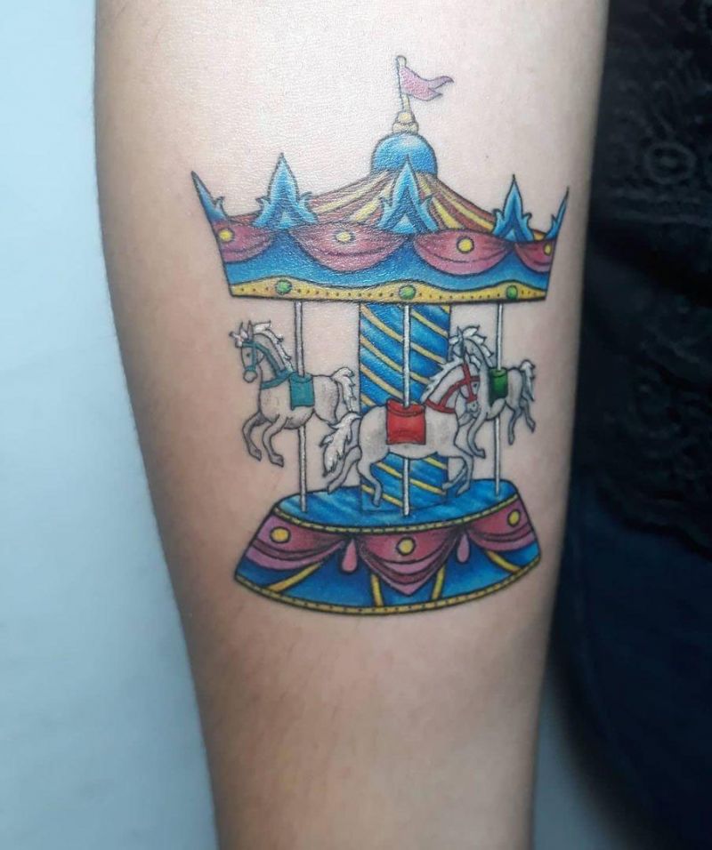 30 Perfect Carousel Tattoos You Must Love