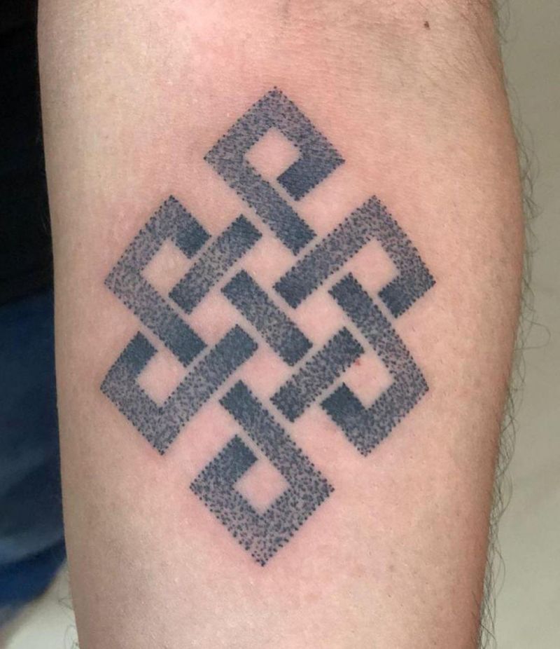 30 Pretty Endless Knot Tattoos You Must Try