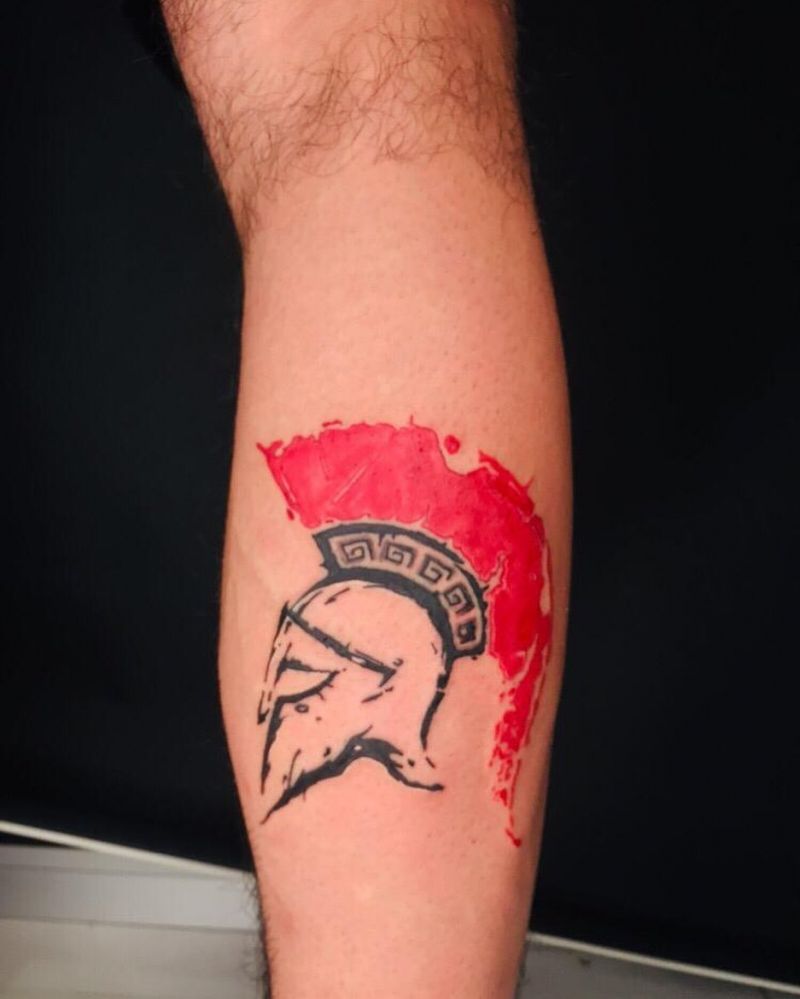 30 Pretty Helmet Tattoos to Inspire You