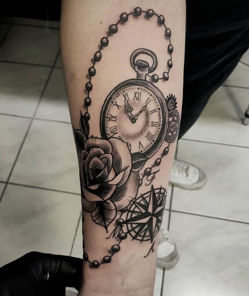 30 Pretty Watch Tattoos Make You Excited