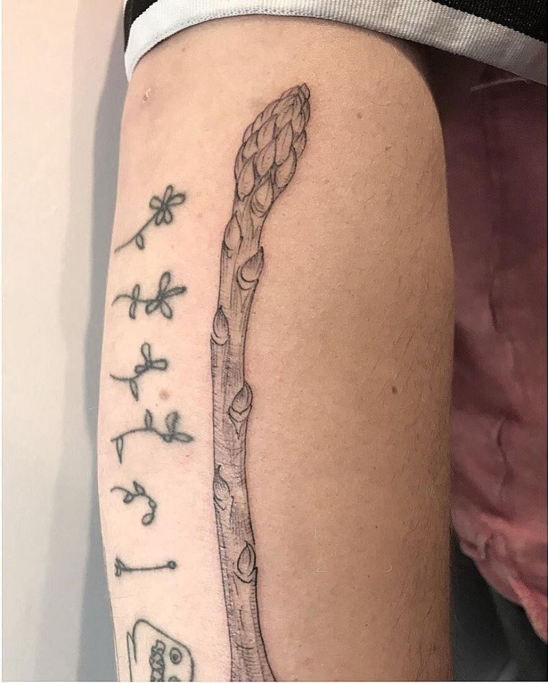 30 Pretty Asparagus Tattoos You Will Love