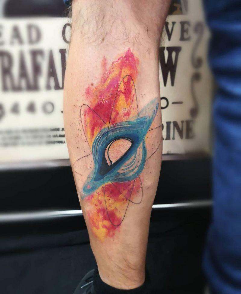 30 Unique Black Hole Tattoos to Inspire You