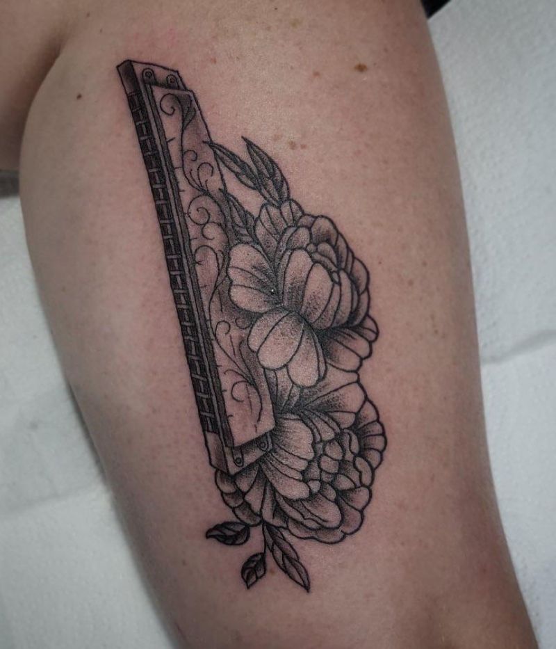 30 Pretty Harmonica Tattoos You Must Try