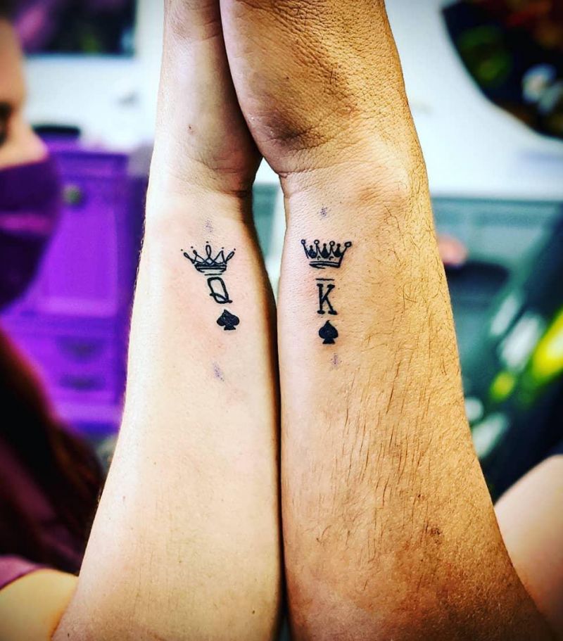 30 Noble King and Queen Tattoos You Should Not Miss