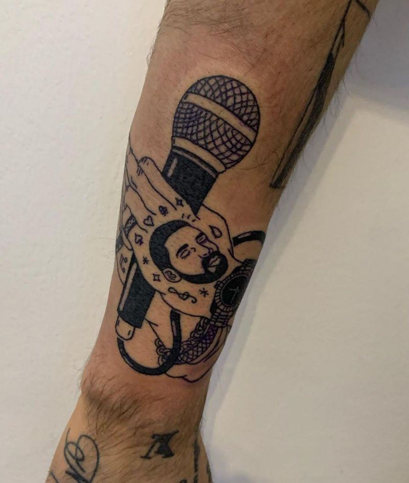 30 Pretty Microphone Tattoos Make You Attractive