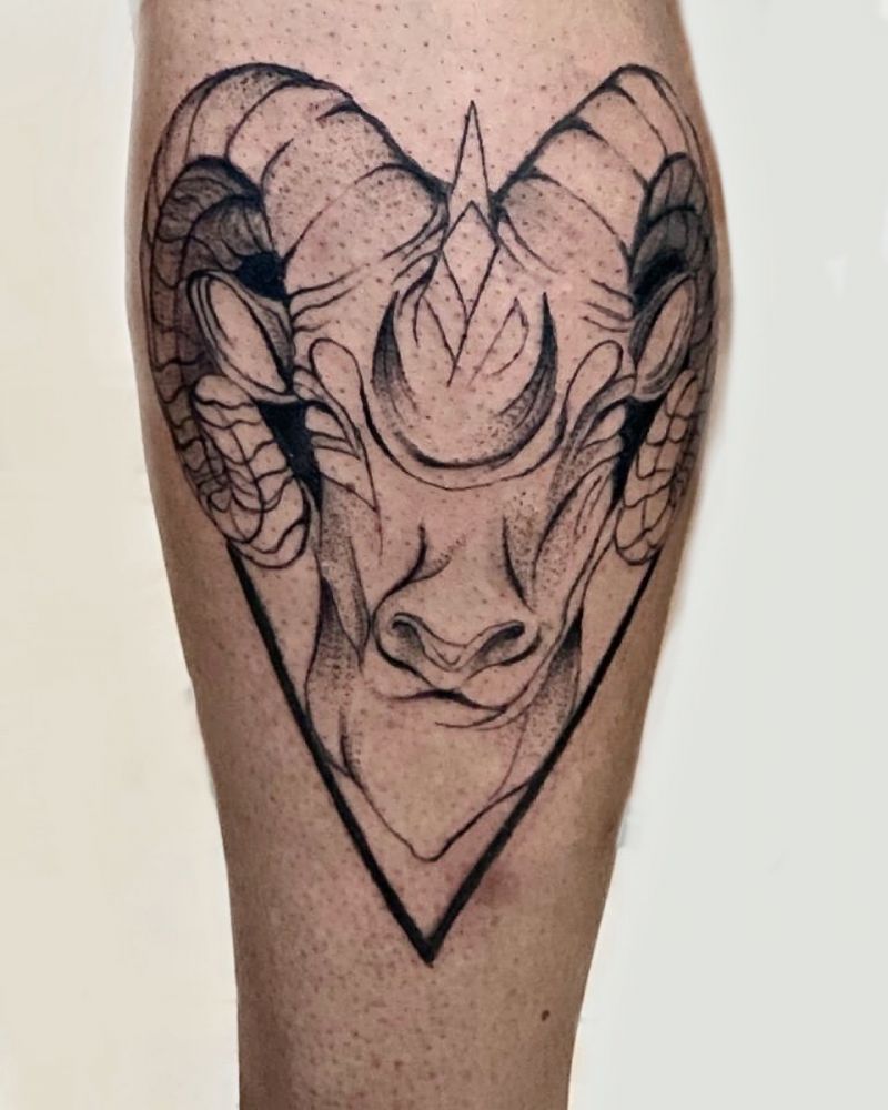 30 Pretty Ram Tattoos to Inspire You