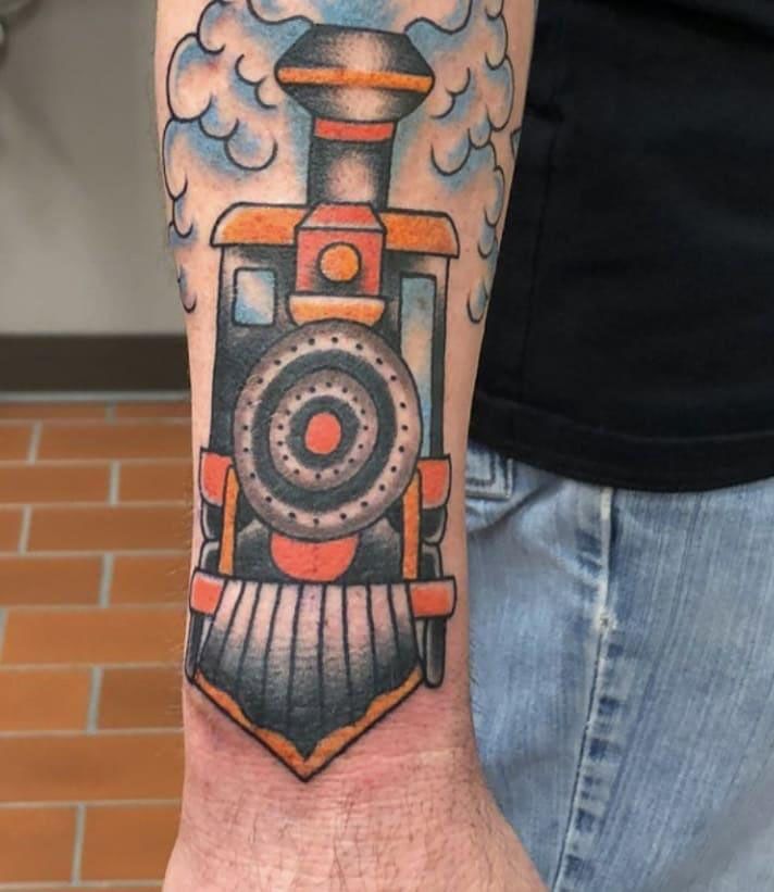 30 Pretty Train Tattoos You Must Try