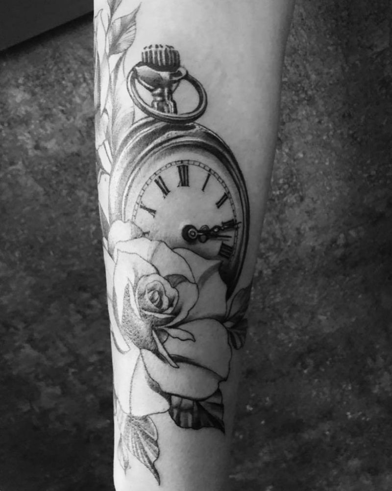 30 Pretty Watch Tattoos Make You Excited