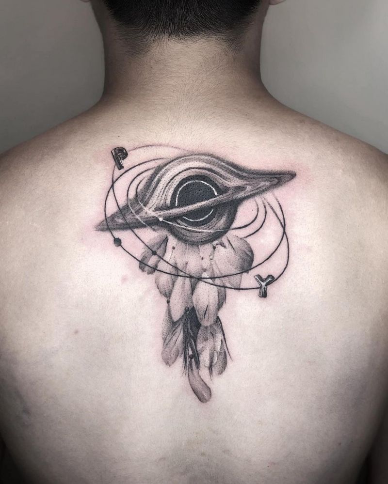 30 Unique Black Hole Tattoos to Inspire You