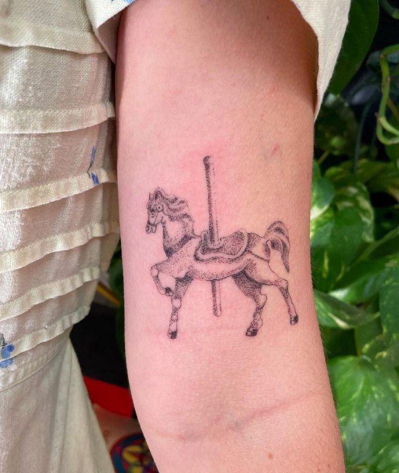 30 Perfect Carousel Tattoos You Must Love