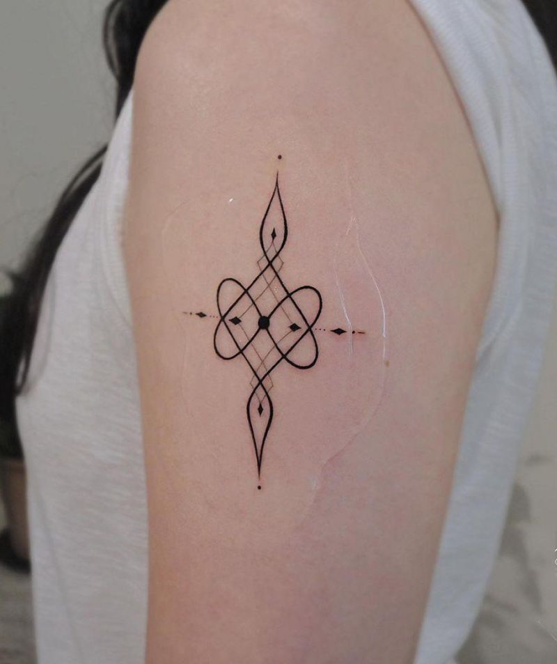 30 Pretty Endless Knot Tattoos You Must Try