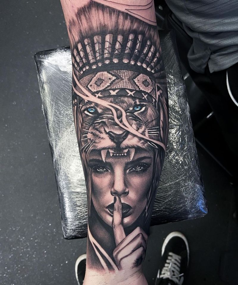 30 Pretty Headdress Tattoos You Will Love