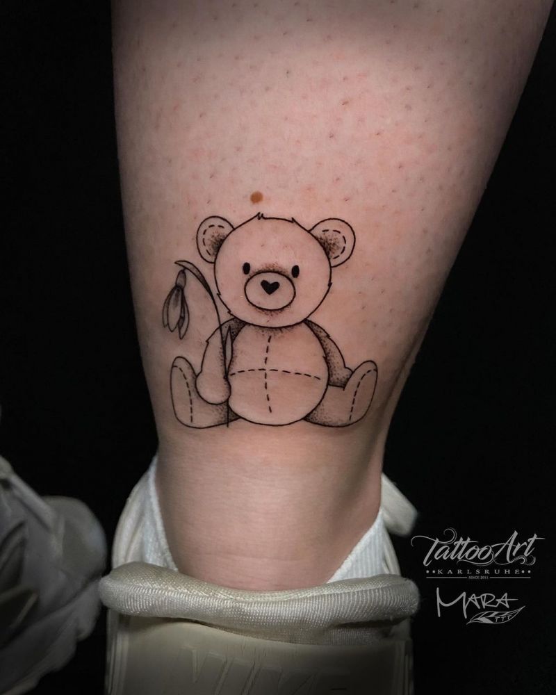 30 Cute Teddy Tattoos You Must Love