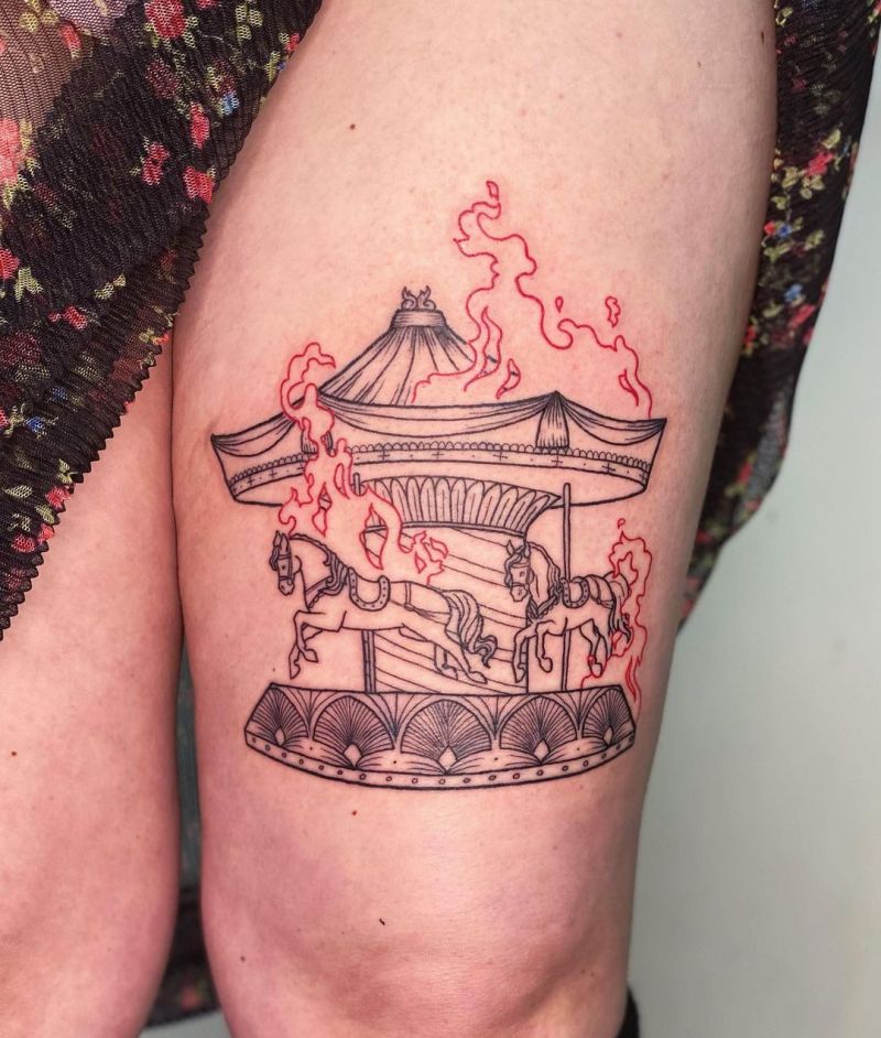 30 Perfect Carousel Tattoos You Must Love