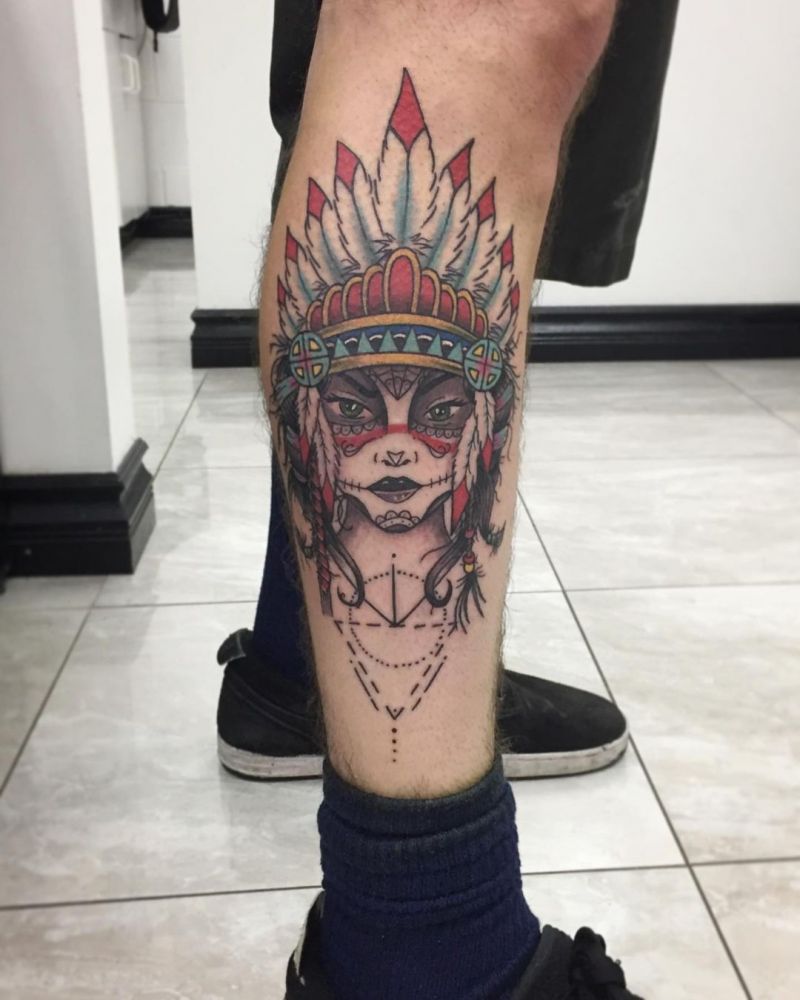 30 Pretty Headdress Tattoos You Will Love