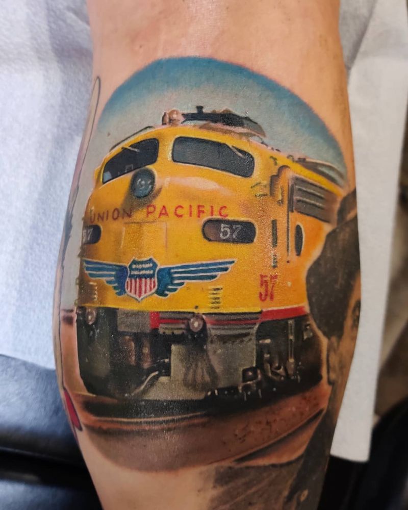 30 Pretty Train Tattoos You Must Try