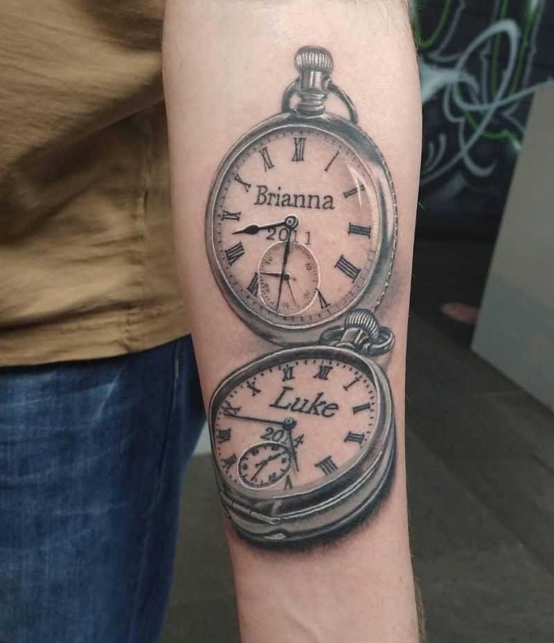 30 Pretty Watch Tattoos Make You Excited