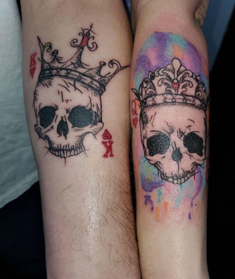 30 Noble King and Queen Tattoos You Should Not Miss