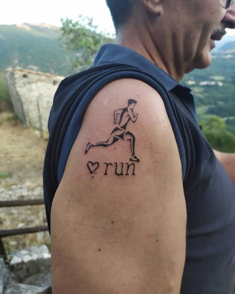 30 Pretty Runner Tattoos You Will Love