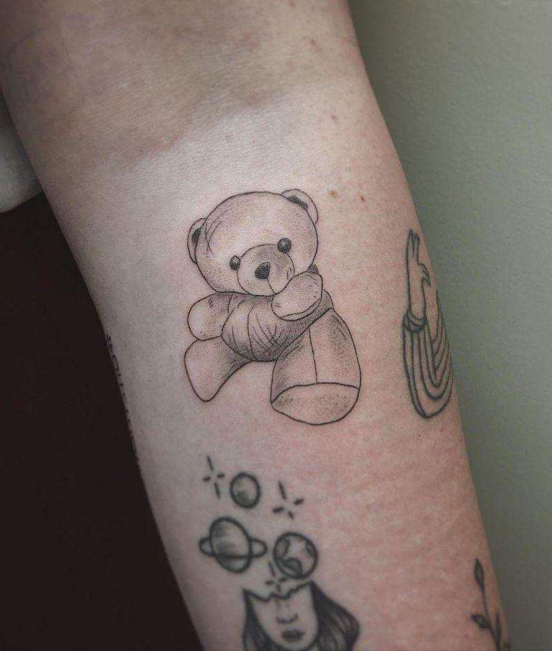 30 Cute Teddy Tattoos You Must Love