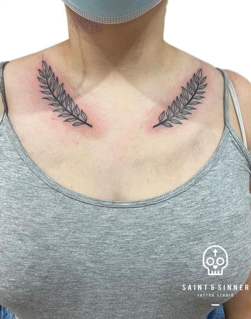 30 Pretty Laurel Tattoos to Inspire You