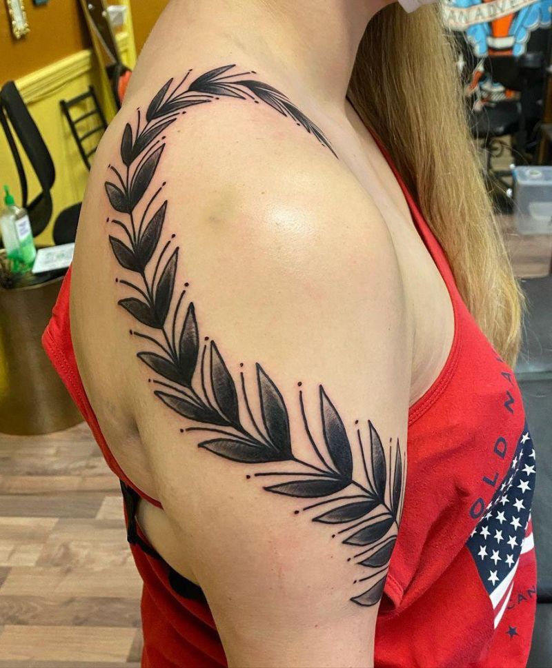 30 Pretty Laurel Tattoos to Inspire You