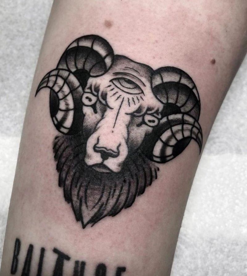 30 Pretty Ram Tattoos to Inspire You