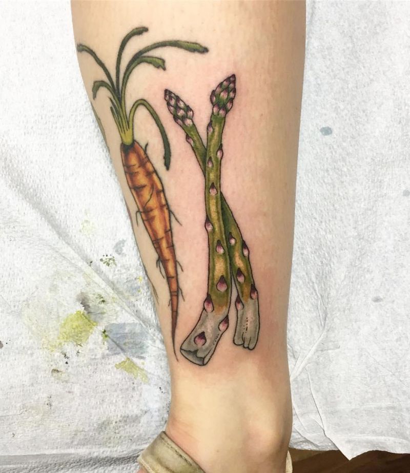 30 Pretty Asparagus Tattoos You Will Love